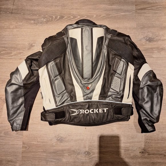 Motorcycle protective leather jacket Joe Rocket size 50 - Picture 2 of 6